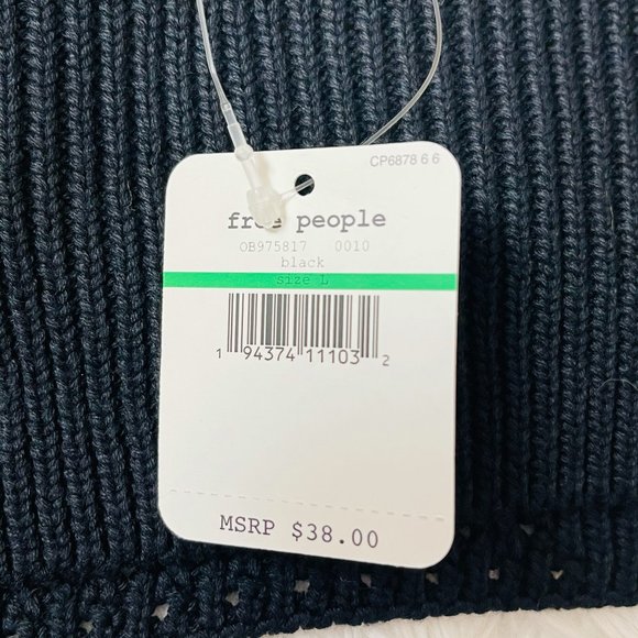 Free People You Wanna Brami Bra Cami Crop Top Black Large - Picture 5 of 7